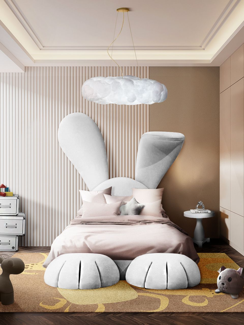 Adorable Bedroom With Giraffe Jungle Kids&nbsp;Rug by Rug'Society