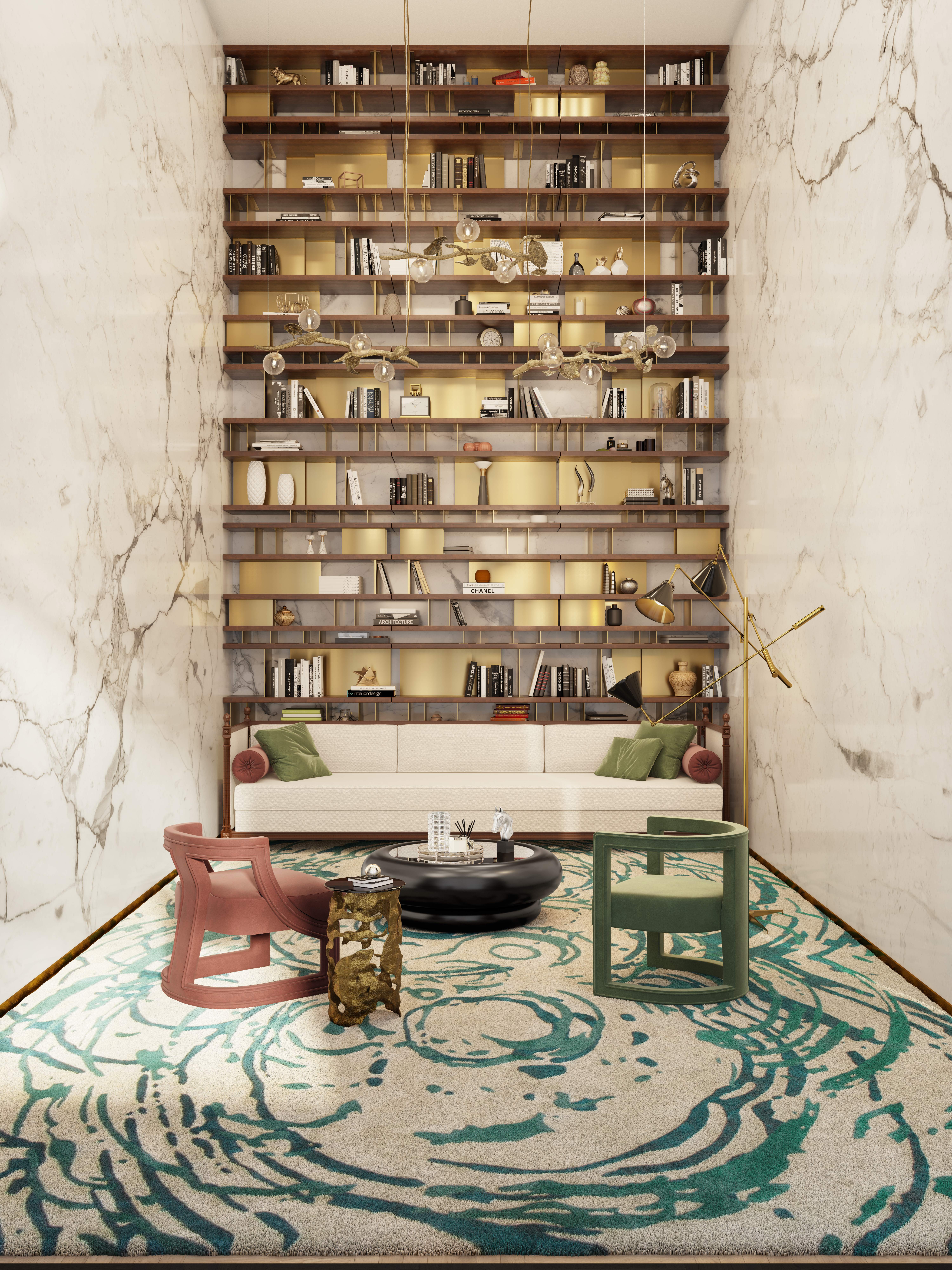 AN OUTSTANDING READING CORNER WITH THE MERFILUS&nbsp;RUG by Rug'Society