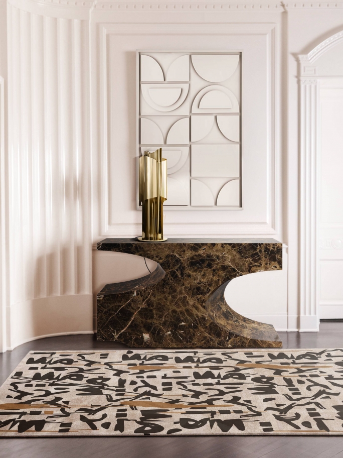 BEAUTIFUL HALLWAY DESIGN WITH THE INKAHOLIC URBAN RUG - Rug'Society