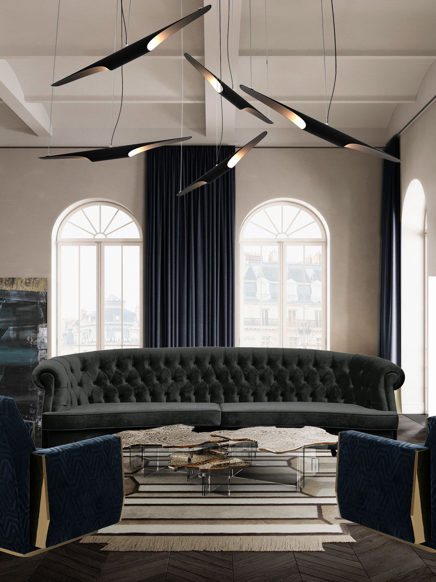 Dazzling Living Room Design with Lucy&nbsp;Rug by Rug'Society