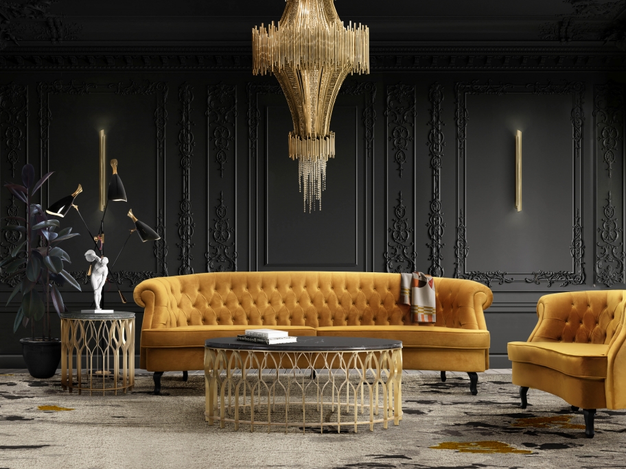 Drak Classic Living Room With The Rosary&nbsp;Rug by Rug'Society