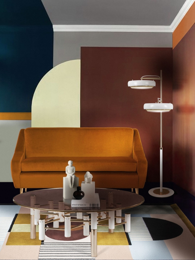 Harmonious Living Room With Isaac&nbsp;Rug by Rug'Society