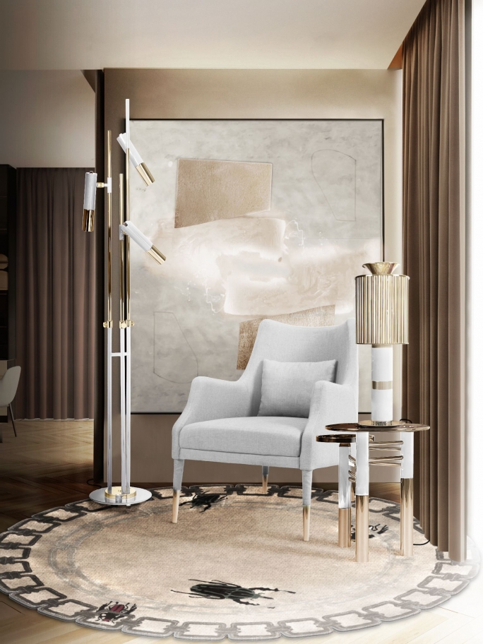 Harmonious Reading Corner With Golden Bugs&nbsp;Rug by Rug'Society