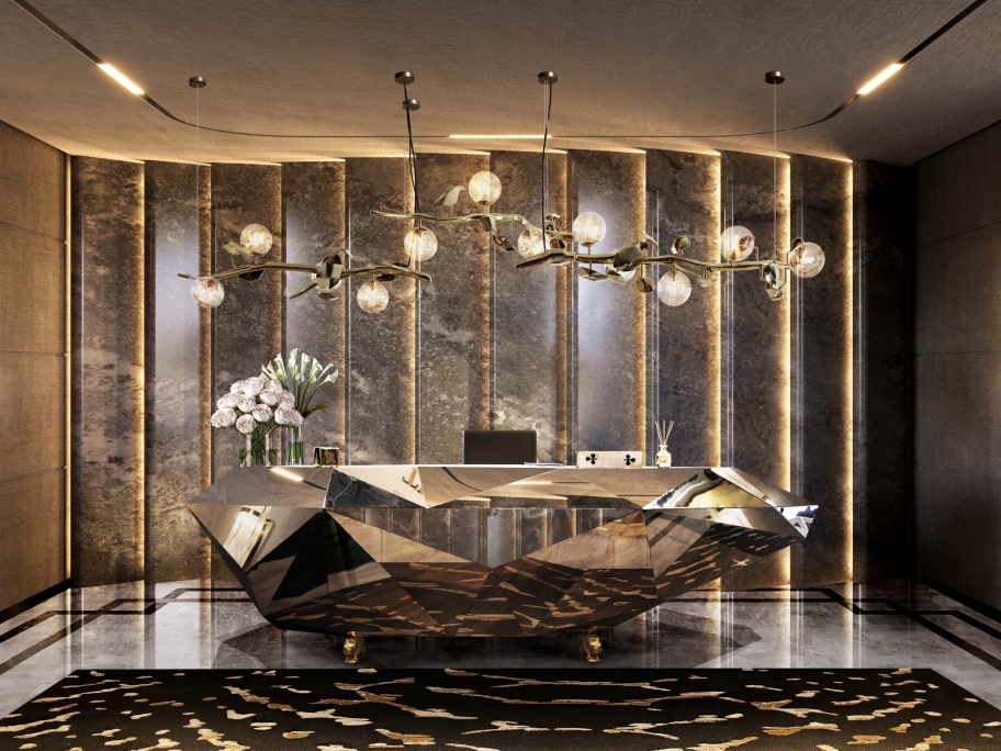 ICONIC HOTEL LOBBY WITH OUR META&nbsp;RUG by Rug'Society
