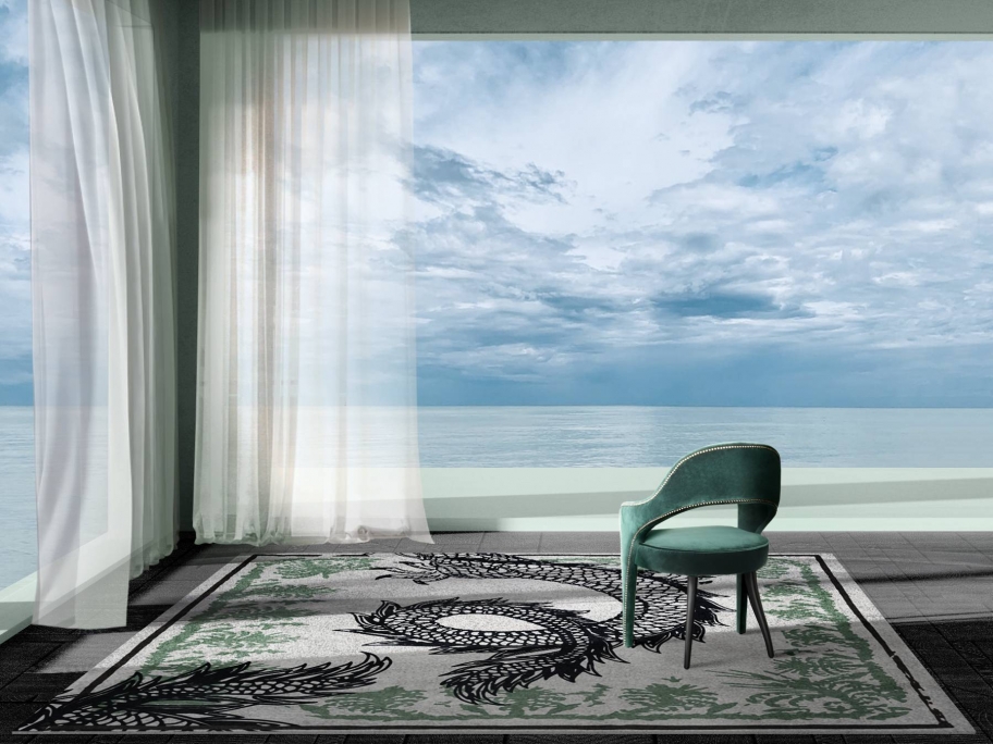 MODERN GALLERY WITH THE BOLD REDLEH SQUARE RUG - Rug'Society
