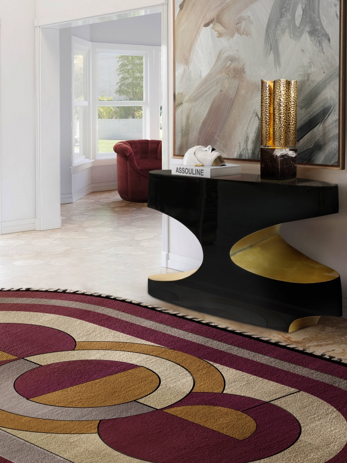 MODERN HALLWAY FEATURING THE KLEOPATRA RUG - Rug'Society