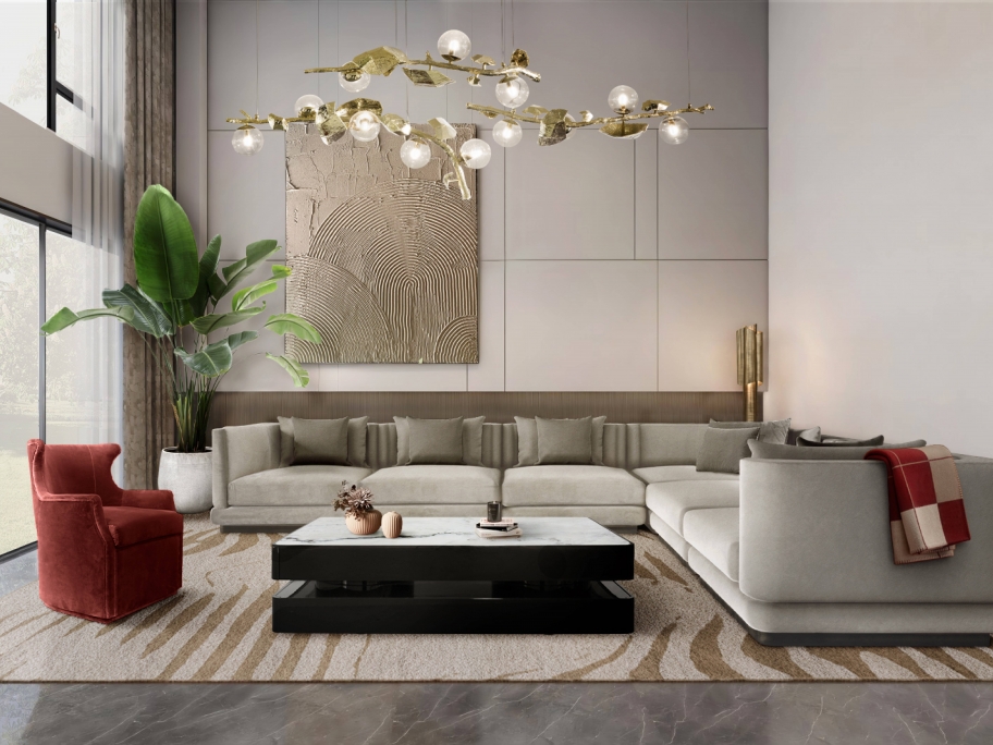 Natural Light Living Room With The Kotta&nbsp;Rug by Rug'Society