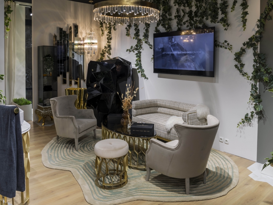 Nature-Inspired Living Room With Loode&nbsp;Rug by Rug'Society