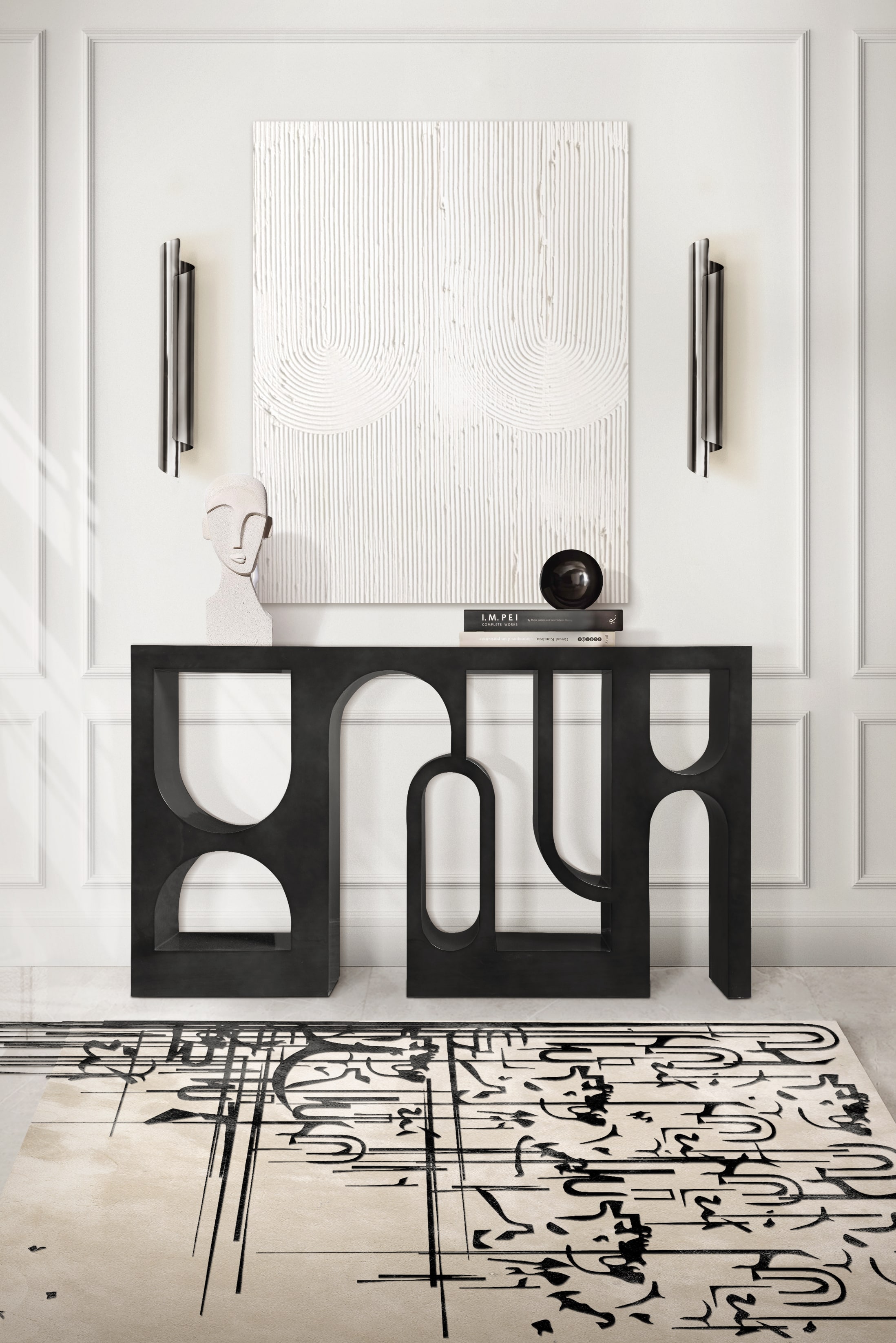 Rug'Society BLACK INK Rug&nbsp;Hallway by Rug'Society