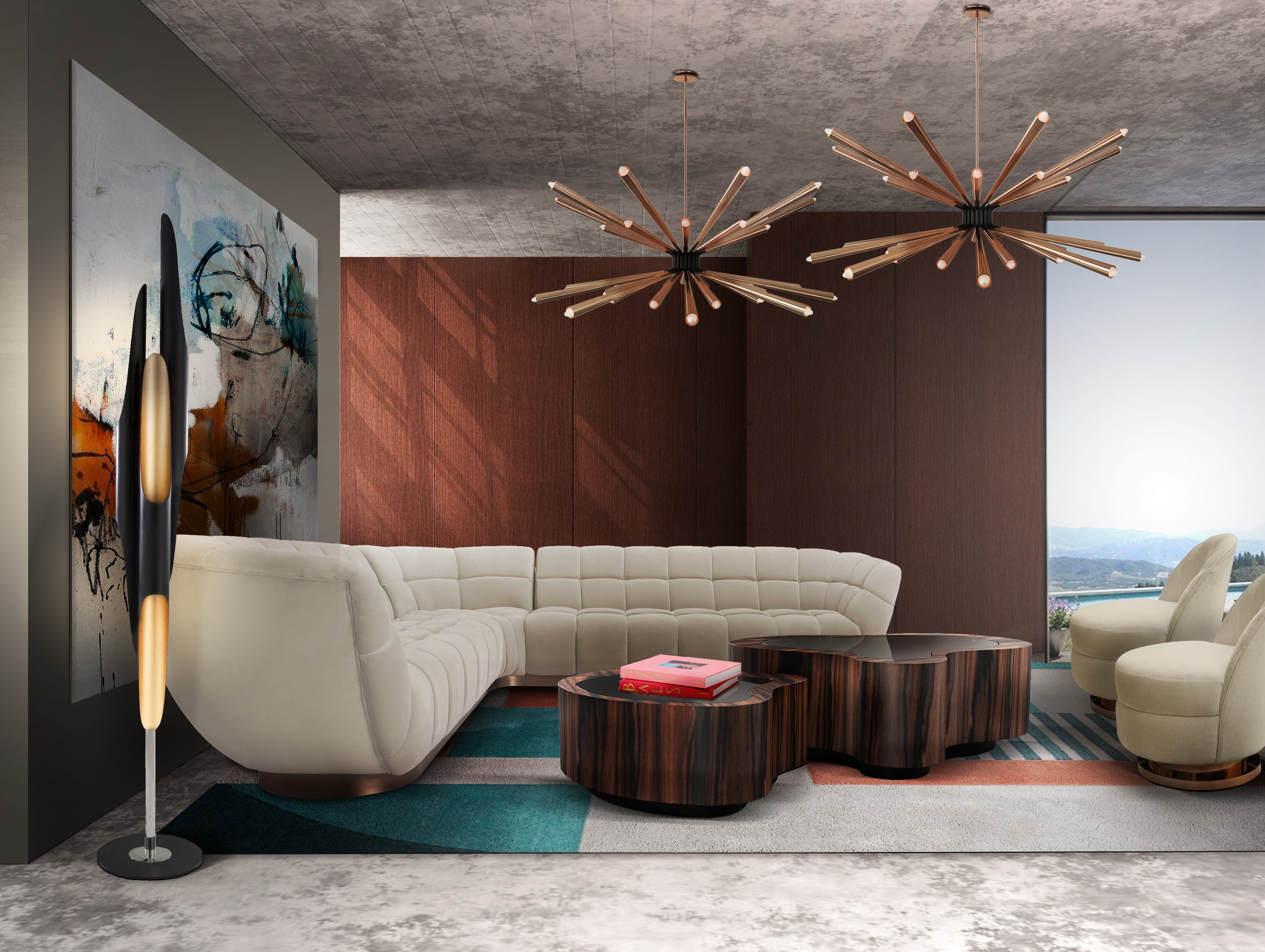 Rug'Society Geometric PRISMA II Rug Living&nbsp;Room by Rug'Society