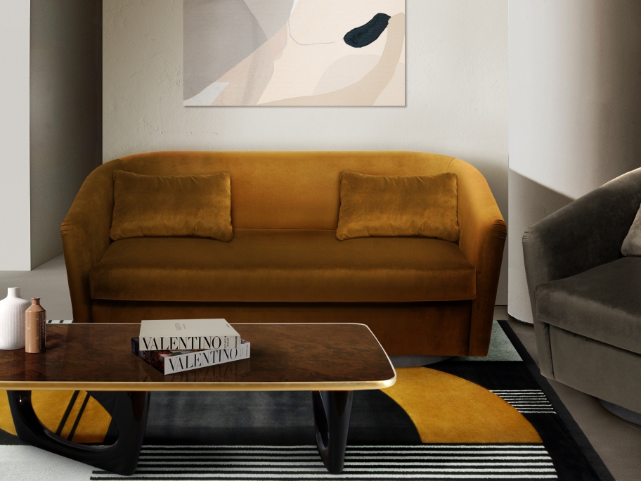 Rug'Society Modern Living Room with ANTELOPE Rug - Rug'Society