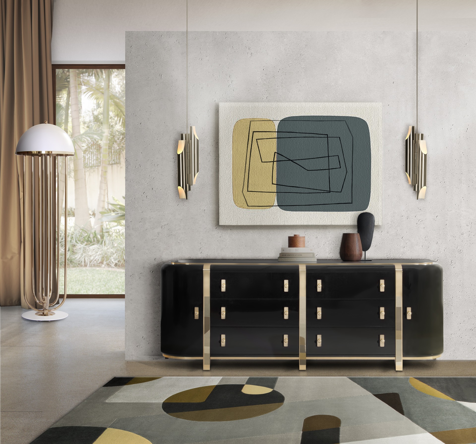 Geometric Rugs - Brown Inspirations