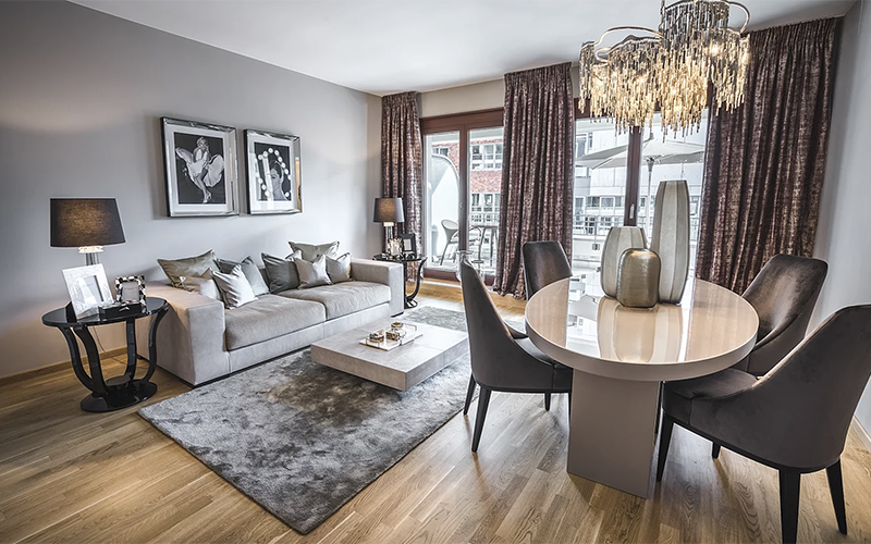 A neutral but unique rug selection from 20 Berlim Interior Designers