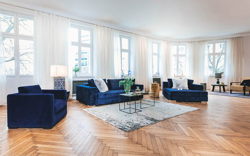A neutral but unique rug selection from 20 Berlim Interior Designers