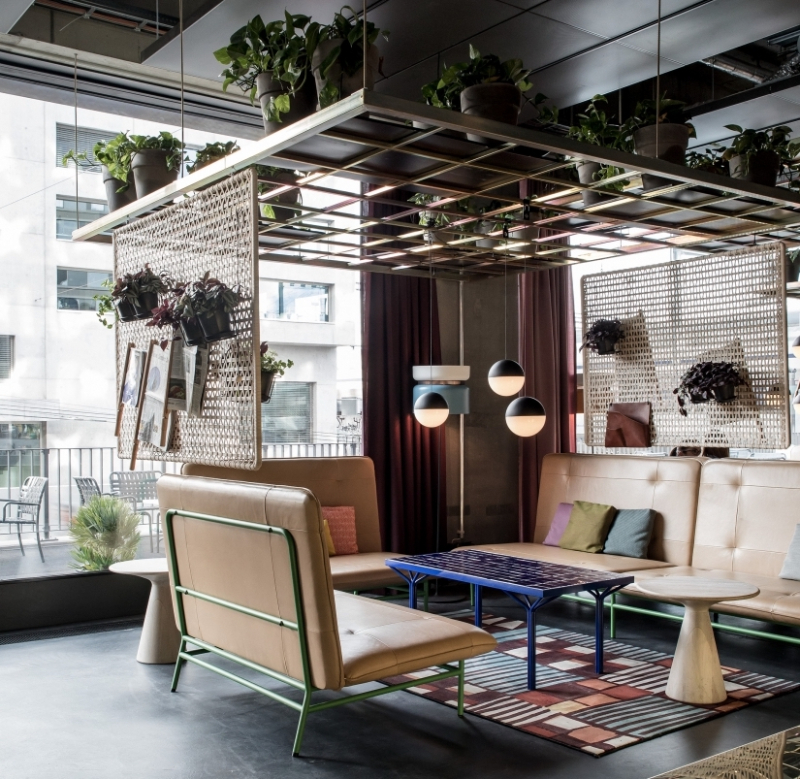 Studio Aisslinger: Unique Interior Design Projects with colorful rugs