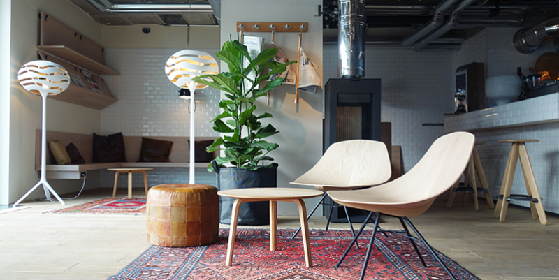 Studio Aisslinger: Unique Interior Design Projects with colorful rugs