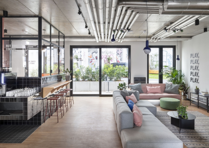 Studio Aisslinger: Unique Interior Design Projects with colorful rugs