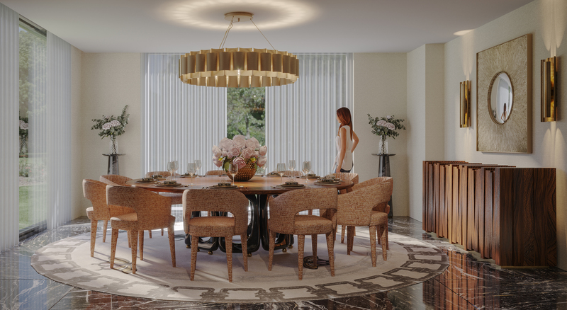 Covenant Dining Room: The Exquisite "Untamed" Rugs