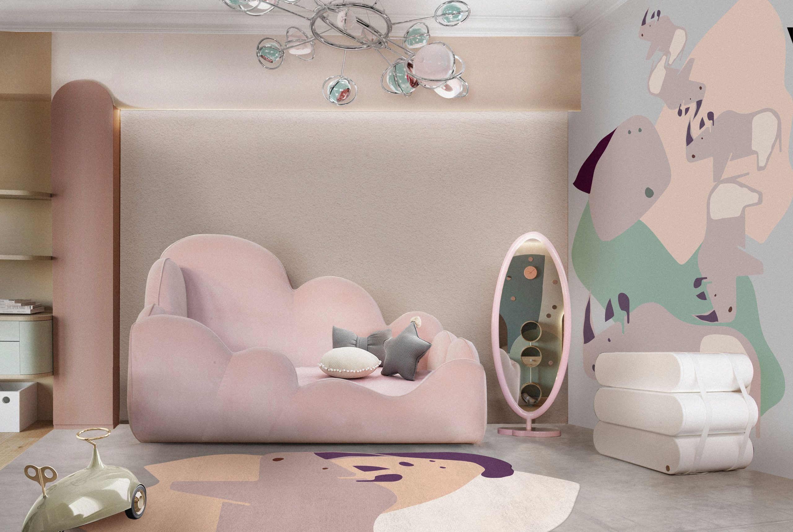Mr. Rhino Bedroom Area Rug - Kids Bedroom