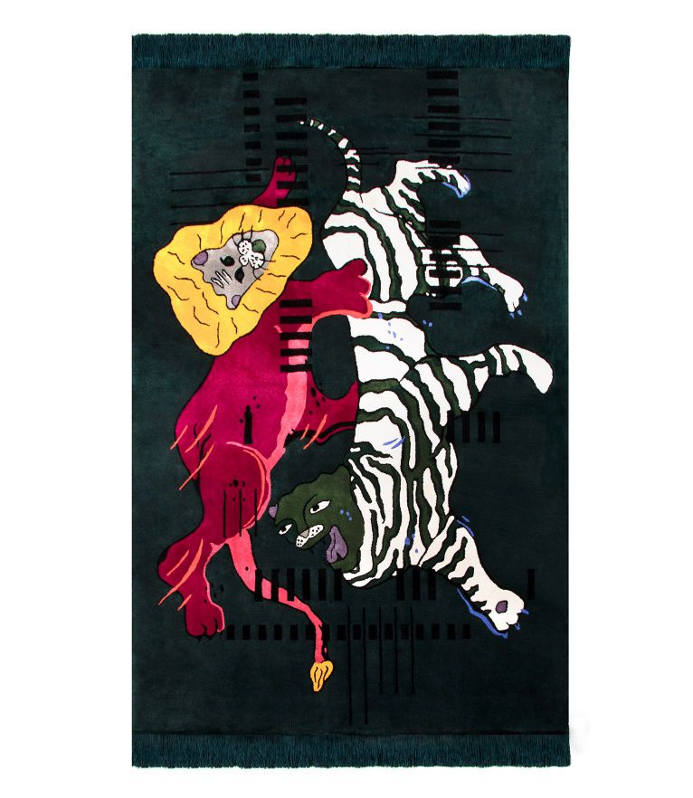 Spirit Rug - The Monochromatic Feeling of Olive Branch