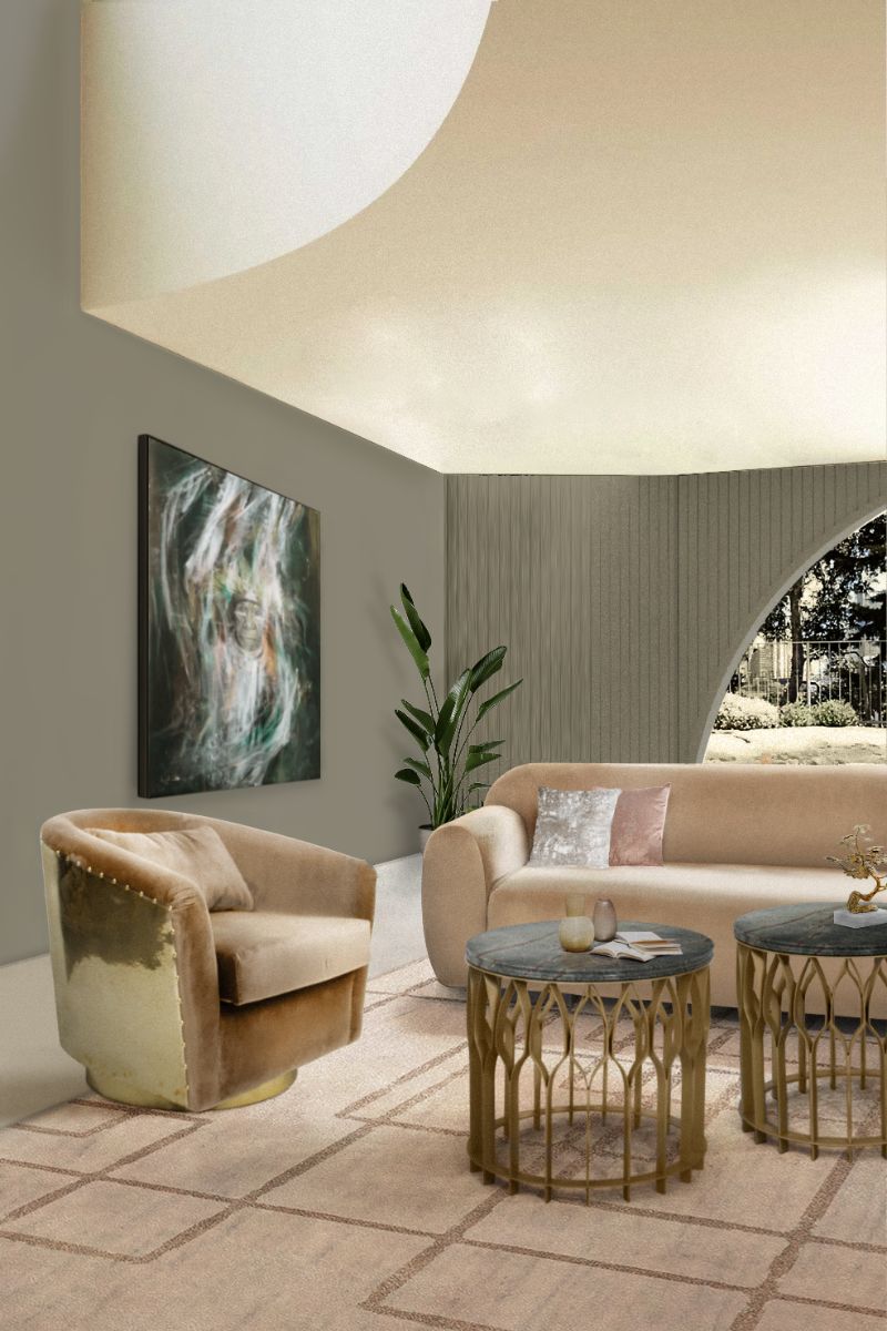 20 Luxurious Modern Silk Rugs to Style Your Living Room with terracotta rug