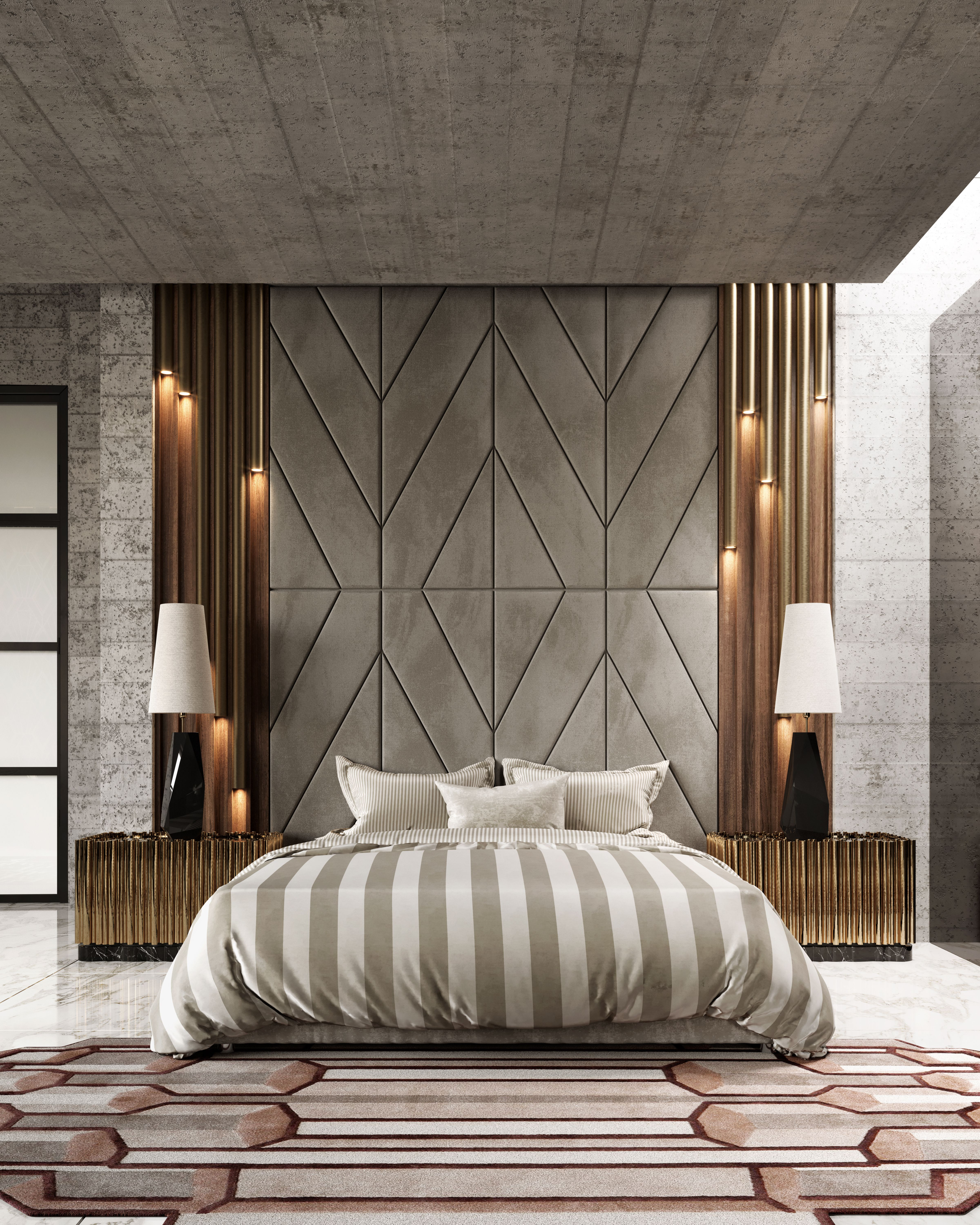 Neutral Bedroom with Lucy Rug