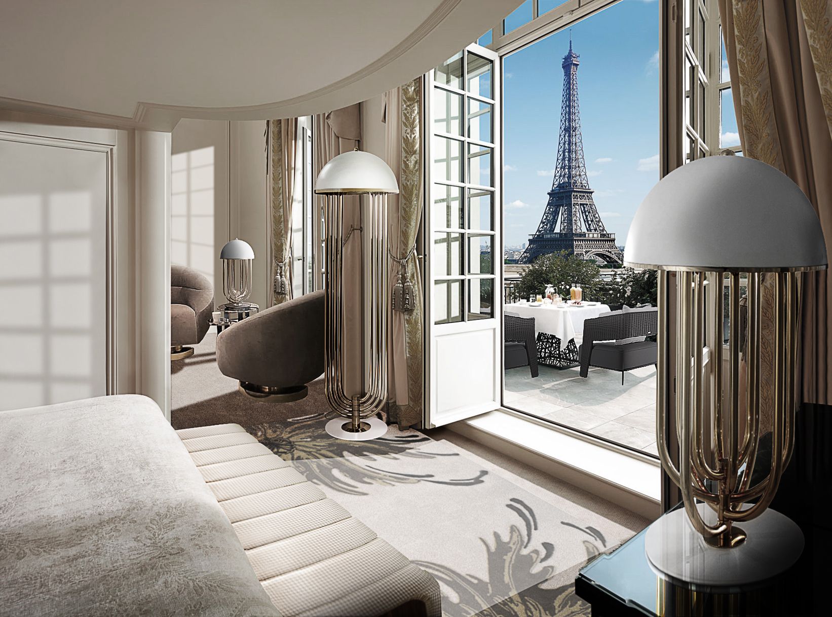 Paris Bedroom with Neptuno Rug