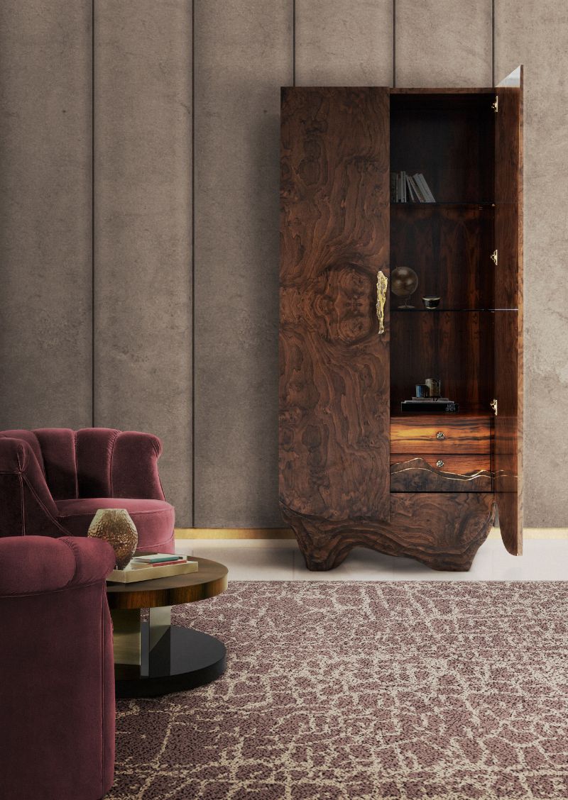 Rug's Inspirations For a Fantastic Home Interior Design. Rustic contemporary reading corner. Brown rectangular area rug.
