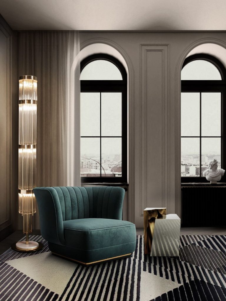 Armchair with central table and Rug´Society Rug