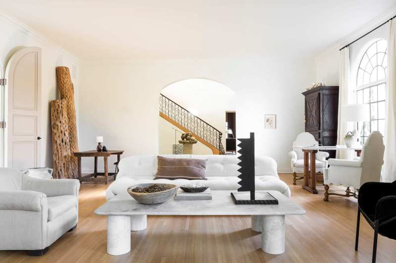 Jeremiah Brent, modern living room, white furniture