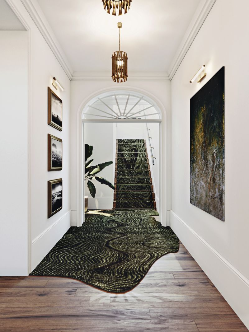 Nimue Hallway: A Dashing Project Filled With The Best Bespoke Rug