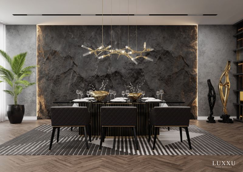 20 Dining Room Rug Ideas That Will Change Everything About Your Home Interior, modern dining room with Air rug
