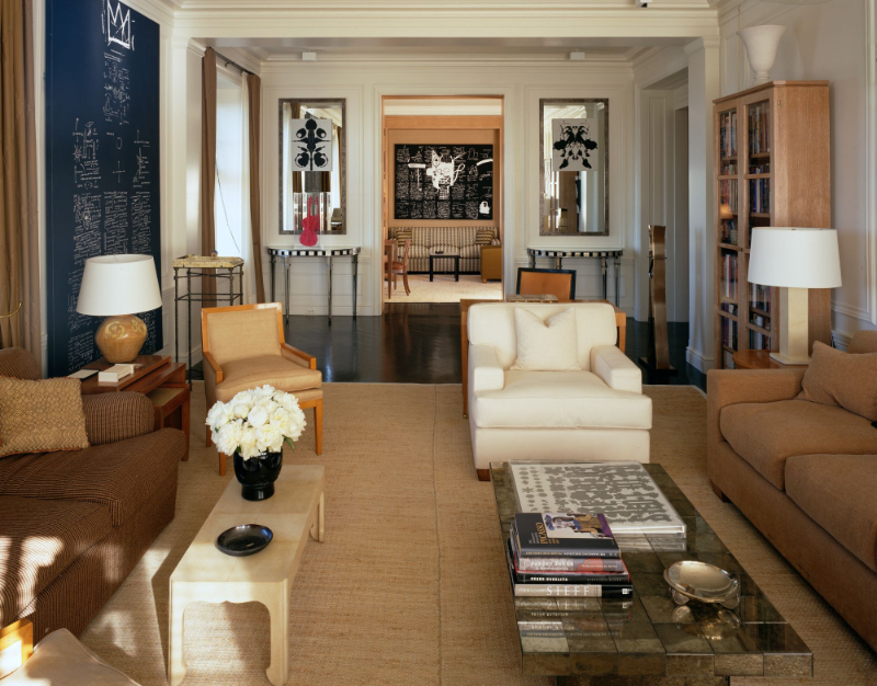 Peter Marino - Pierre New York. Living room in neutral tones