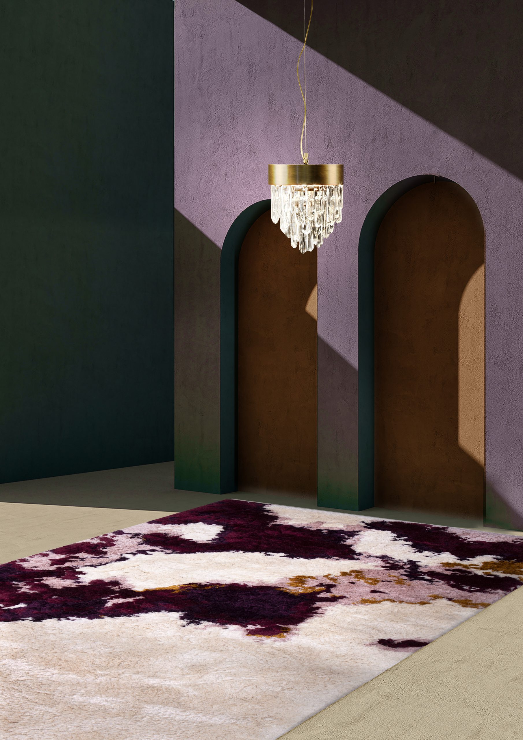 Hallway With Shaggy Rugs: Ted Rug