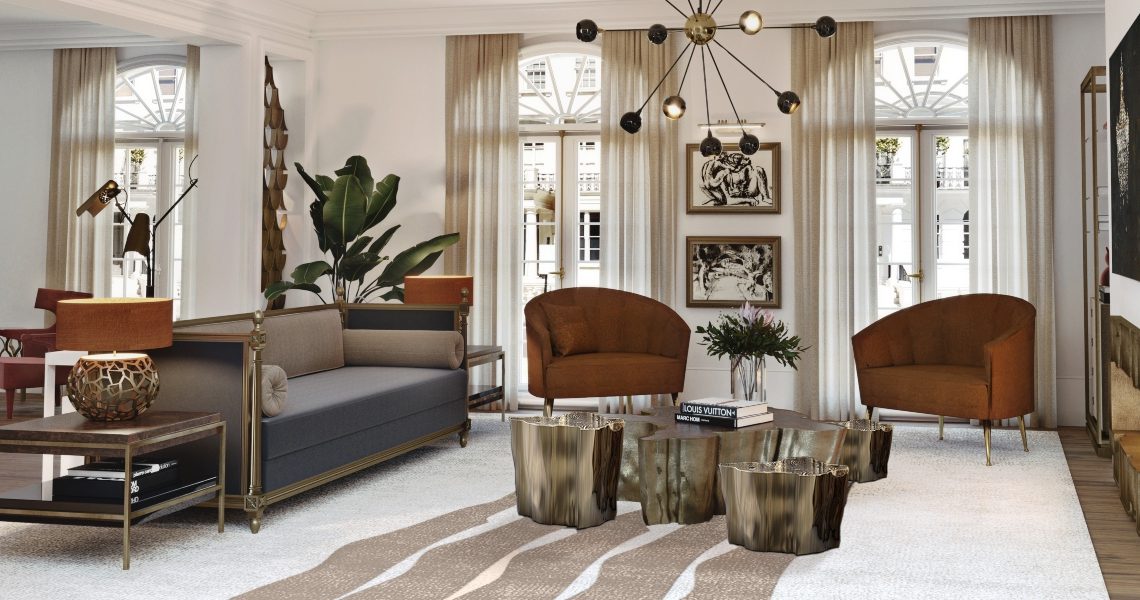 crown jewel living room with contemporary rug