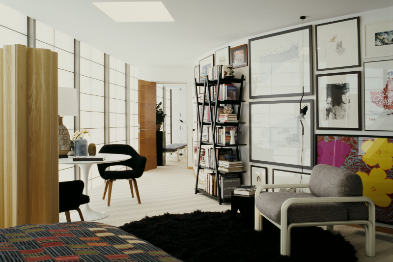 contemporary Residence with Contemporary Rugs Inspiration in Black