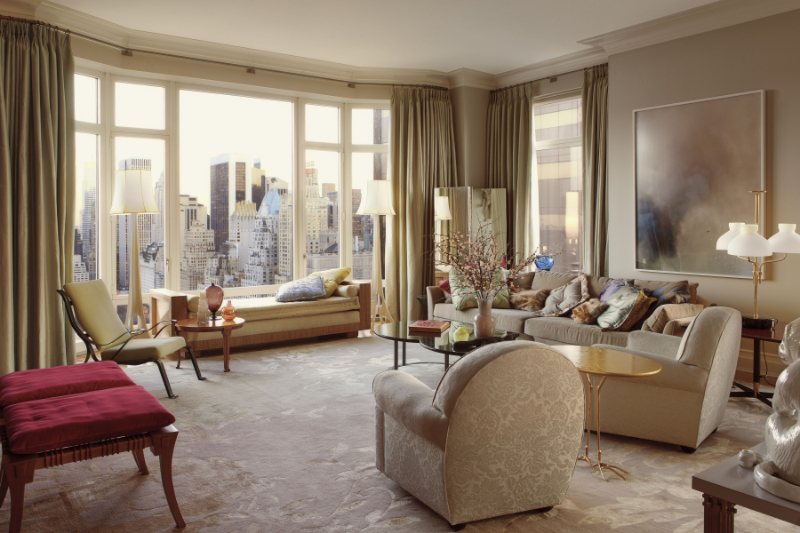 Living Room inspiration with achitectural interventions and Contemporary Rugs Inspiration