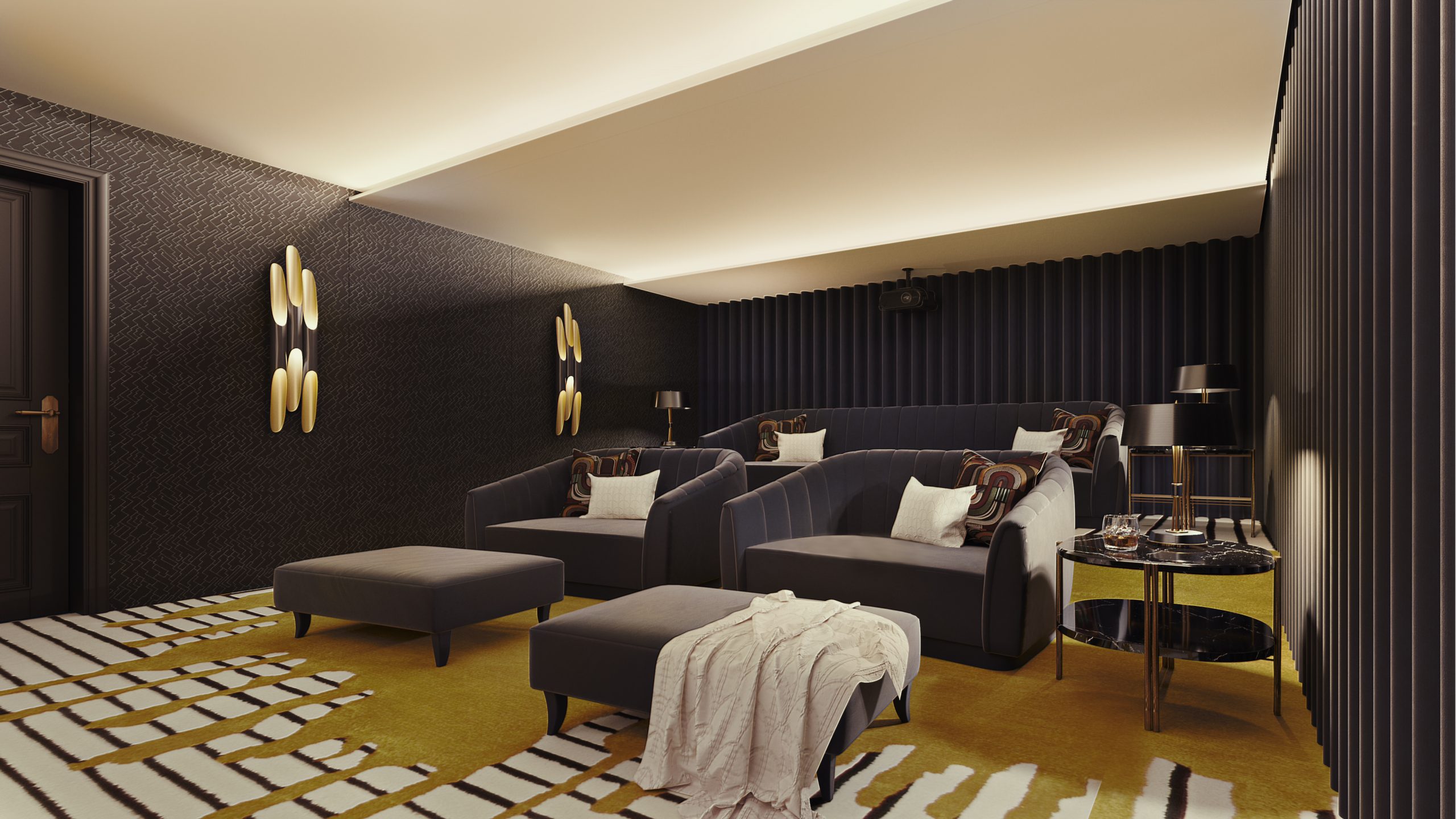 Palladium Theatre: A Home Cinema With A Luxurious Rug