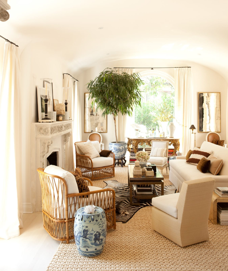 Mid-century modern rug ideas in Neutral Interiors