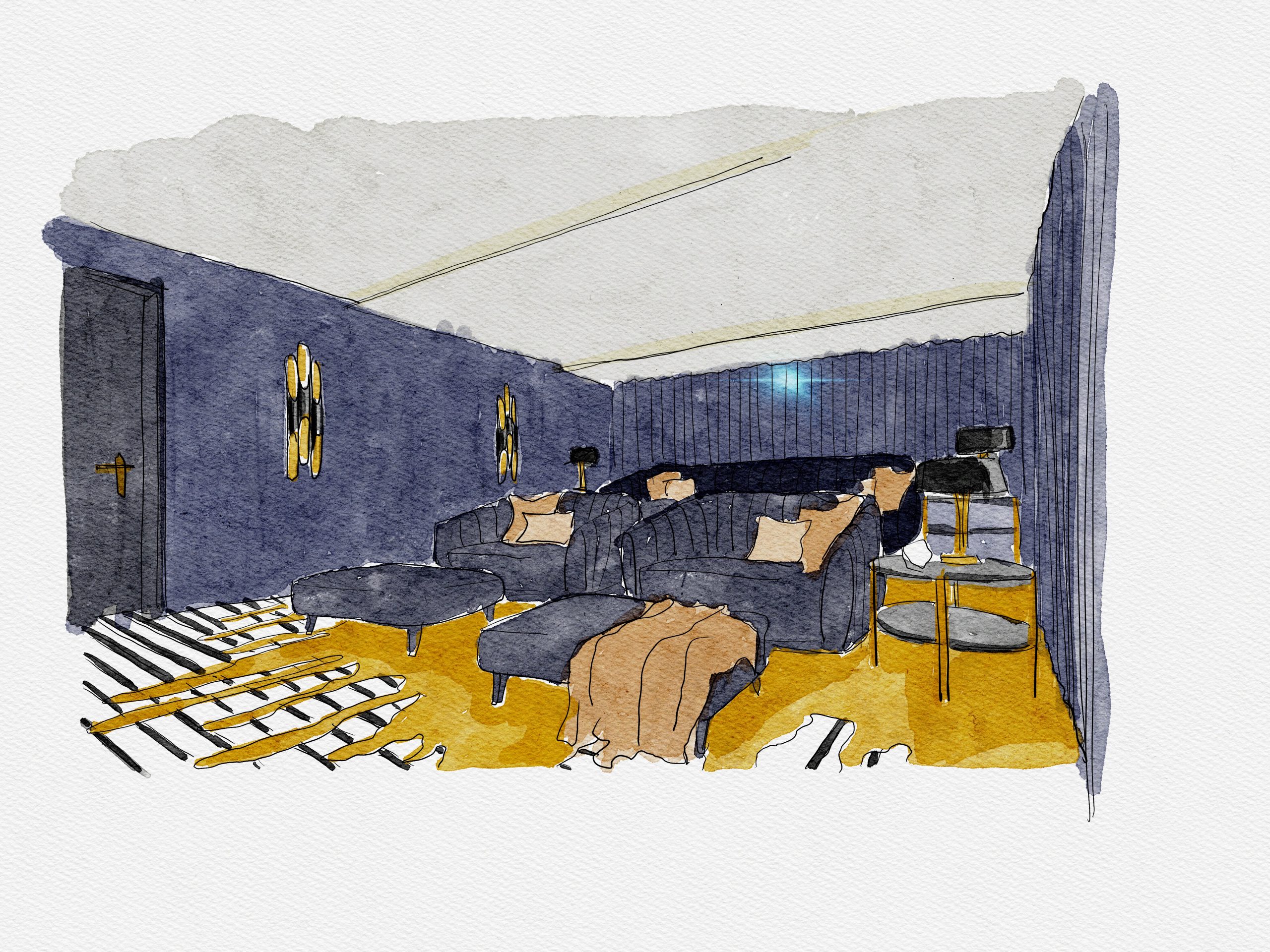 Palladium Theatre: A Home Cinema With A Luxurious Rug