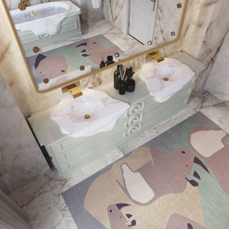Neverland Bathroom Featuring Imaginative a Rug