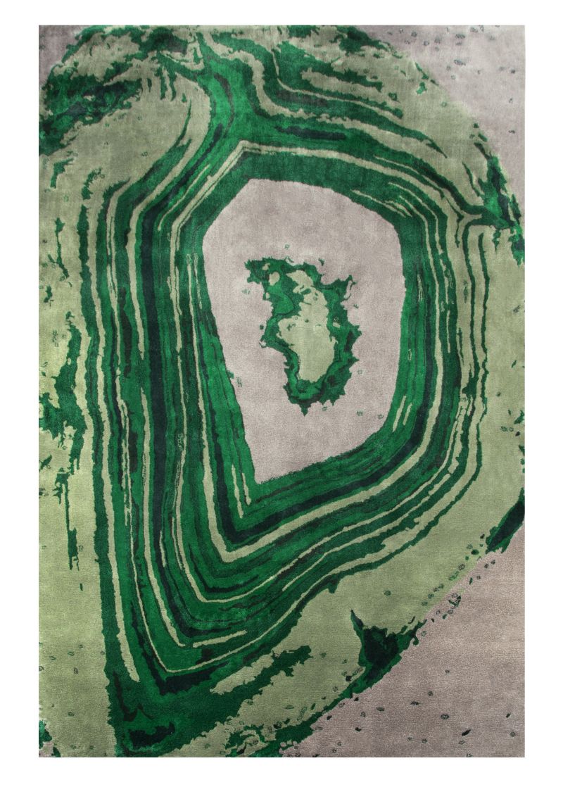 Agatha rug - green version - The 10 Handmade Rugs That Will Elevate Any House Design