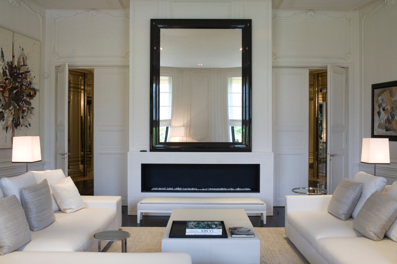 Rug Designs by Tristan Auer. neutral rug in a modern classic  design
