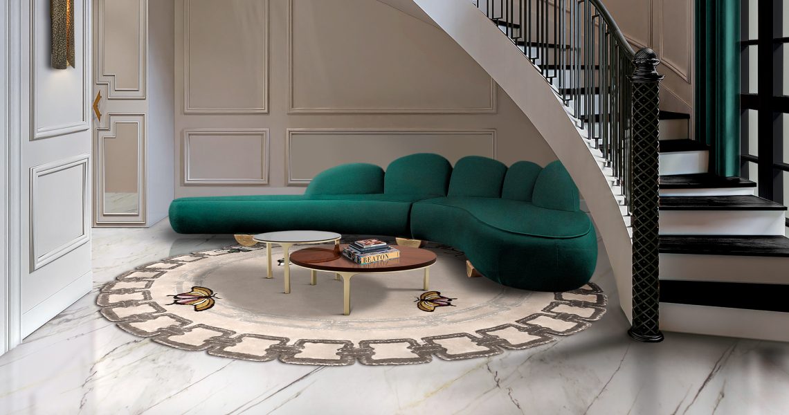 contemporary entryway with modern rug Modern Rugs: 8 Ways They Can Glamorize an Entryway