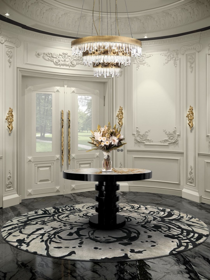 Luxurious entryway with Merfilus rug.
Modern Rugs: 8 Ways They Can Glamorize an Entryway
