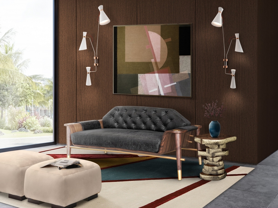 Modern living room with geometric Bauhau rug.
Living Room Ideas for Your Place
