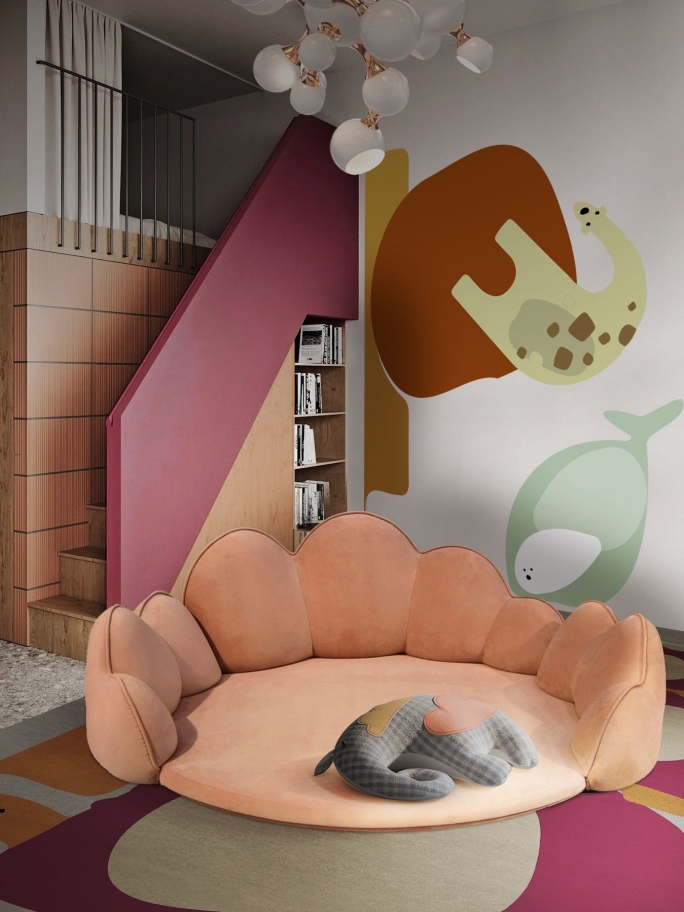 colorful kids bedroom with the turtle tower rug.
Original Kids Bedroom Rugs for a Unique Decor