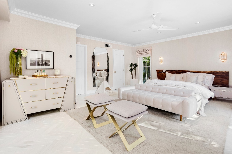 Parlor Interiors uses neutral rugs and shaggy designs.