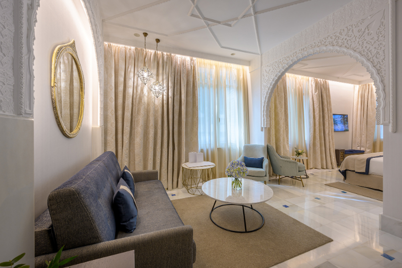 bedroom by Aneta Mijatovic with grey and clear furniture