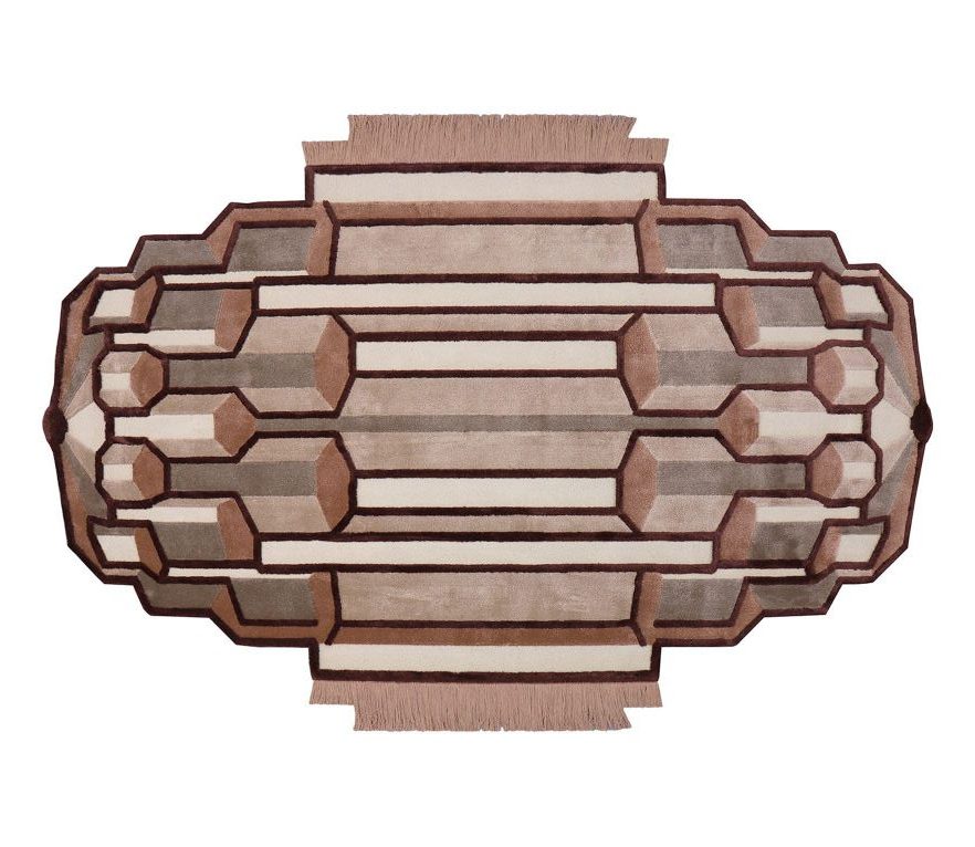 pink oval rug with irregular design: Color Of The Year 2023: Viva Magenta!